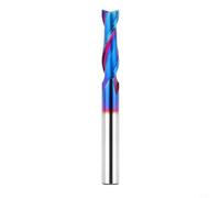 Glomc 2 Flute Spiral Router Bit 6.35Mm Carbide Up And Down Cutting End Mill For Clean Grooves And Slots In Woodworking Projects(Up-cut)