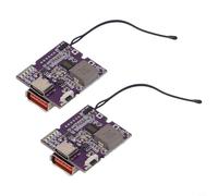 Glomc 2 Pack 22.5W Fast Charging Power Bank Module With Digital Display Supporting Pd3.0 And Qc4+ For Diy 3.7V Battery Projects C Lamp display)