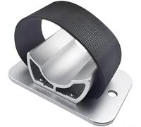 Glomc 2-Pack Aluminum Alloy Car Bike Rear Wheel Carrier Bracket With Nylon Straps For Roof Rack, For Most Rear Wheels, For Ideal For Cycling Trips And(Silver)