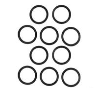 Glomc 2 Pack Garbage Disposal Rubber Sink Seal 80032 For Flg-Seal Black For Insinkerator Drainage Systems, 110 Mm Diameter Silicone Gasket For Kitchen Cleaning(10pcs)