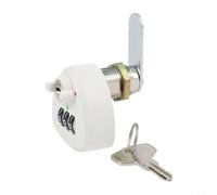 Glomc 20/25 Mm Zinc Alloy 3-Digit Combination Cam Lock With Key For Mailbox Drawer Cabinet Locker Security In Home Or Office Use, Black/White(25mm White)