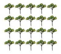 Glomc 20pcs Orange Fruit Model Trees 4cm Plastic Diorama Tree for Train Railways Scenery HO Scale Layout Garden Orchard Simulation