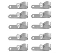 Glomc 24Mm-28mm P Clip Exhaust Pipe Clamp, For Webasto/Eberspacher Diesel Parking Heaters, Parking Heater Pipe Clip, In Car, Van, Bus Or Camper Use(10PCS)