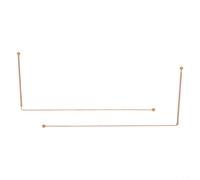 Glomc 2Pcs 99.9% Pure Copper Dowsing Rod Set, 12In Length With 4.92In Handle For Water, Gold And Mineral Detection, Portable Treasure Hunting Tools For Outdoor Exploration