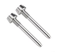 Glomc 2Pcs Alloy Brake Pad Retaining Pin,For Magura MT2/MT4/MT5/MT6/MT8 Disc Brake Calipers,26Mm Black Or Rainbow Gold,Compatible With Mountain Bike B(TITANIUM)