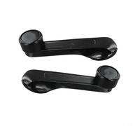 Glomc 2Pcs Black Manual Crank Handles For For Honda Civic 1984-2000, Wear Resistant Abs Door Control Levers Replacement Parts Set