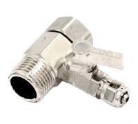 Glomc 3-Way Ball Valve For Water Purifier System, Metal 4-2 Port