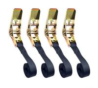 Glomc 4 Pack Ratchet Tie Down Straps,25Mm X 1M Heavy Duty Polyester Lashing Straps,For Securing Cargo On Car Motorcycle Truck Trailer Sack