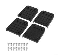 Glomc 4Pcs Stilt Sole Anti-Slip Foot Pads Rubber Replacement Kit For Drywall Stilts With Screws, Black, Compact Size For Construction And Performance Use