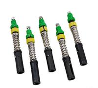 Glomc 5 Pack Trekking Pole Internal Lock, With Shock Absorbing Spring, Plastic And Steel For 12Mm, 14Mm, 16Mm Tubes, Compatible With Carbon Fibre Hiking Walking (for 16mm tube)