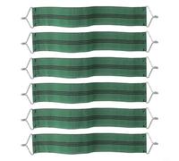Glomc 6-Pack Fabric-Reinforced Chair Belts For Sun Loungers,Recliners & Anti-Gravity Chairs,14.17" L X 0.6" W Stretchable To 16.5-18.5",Heavy-Duty Metal Hook(green)