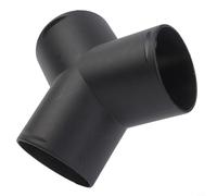 Glomc 60Mm Y Branch Vent Duct Pipe Outlet, For Eberspacher/Webasto/Propex Air Diesel Heater, Black Ducting Adapter For Camper Van Heating Installation