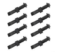 Glomc 8 Pack Heavy Duty Plant Ties, Adjustable Tree Shrub Support Straps With Buckle, For Fruit Trees Garden Yard Outdoor PVC Flexible, Black(45 * 2.5cm)