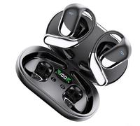 Glomc Bluetooth-Compatible Ear-Hanging Headphones With Ai Noise Reduction, Touch Control, 13Mm Drivers, Type-C Charging, 120H Playtime, Black, For Ideal For Active Workouts