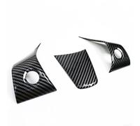 Glomc Carbon Fiber Steering Wheel Cover Trim For Tesla Model 3 And Model Y, Matte Finish Interior Decoration, Stylish Accessory For Driving Enthusiasts(Carbon grain)