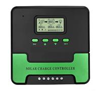 Glomc for Mppt Solar Charge Controller, 12V 24V Auto Switch With Lcd Display And Dual Usb Ports For Rv Street Light Power System Monitoring Via Wifi App(40A)