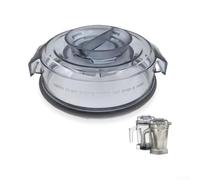 Glomc for vitamix Ascent A2300 A2500 A3300 A3500 Lid Replacement - Gray BPA Free Blender Cover with Removable for 64oz High Profile Jug Spare