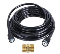 Glomc High Pressure Washer Hose,15M With M22 14Mm Connector For Karcher,Robust Rubber Extension Tube,For Car Driveway Patio Pool Cleaning(15m)