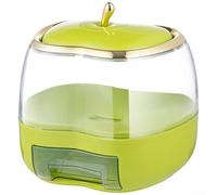 Glomc Large Rice Storage Container 20kg Fruit Design Moisture Resistant Box with Measuring Cup for Flour Sugar Cereal UK Home(B)