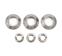 Glomc Metal for DASH Switch For Bezel Nut Set For For Jeep Cj5 Cj7 Cj8 1972-1986, 6-Piece Direct Replacement Kit For Lights Wiper Fan Dashboard Controls