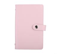 Glomc Money Saving Wallet,Everyday Cash Book With Money Clip For Holding Currency And Enabling Quick Access To Recent Transaction Data(Pink)
