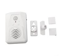 Glomc Motion Sensor Doorbell With Mp3 Audio Player, Pir Infrared Induction Alarm, Usb Or Battery Powered For Home Security Shop Entry, White