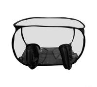 Glomc Mushroom Growing Kit,Foldable Transparent Mushroom Grow Tent Kit, Static Air Box With For Zip Fastener For Indoor Outdoor Cultivation, Transparent Plastic Humidity Control Kit 60X60x90cm(black)