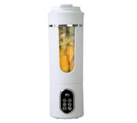 Glomc Portable Juicer With Usb Rechargeable for battery And Multi-Functional For Blender Capability For Smoothies And Shakes At Home, Office Or Travel(White)