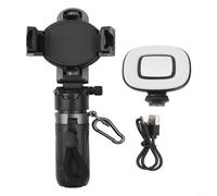 Glomc Portable Magnetic Selfie Tripod With Wireless Remote Fill Light And Stable Tripod, Pocket Size,For Enhanced Video And Photo Capture,For Smartphones,For Vlog/Photo(C)