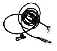 Glomc Rowing Machine Resistance Rope Elastic Cord Pull Belt 4M X 8Mm Nylon Latex Cable For Home Gym Fitness Training Equipment Black