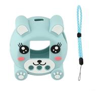 Glomc Silicone Protective Case,For Punirunes Interactive Digital Toy,8.3 X 7.9 X 5.8 Cm,Drop & Scratch Resistant,Lightweight,Easy-Clean,Pink/Blue Colour Option(Blue)