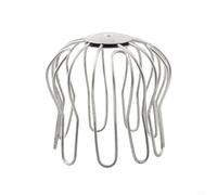 Glomc Silver Gutter Guard Strainer Rain Pipe Cap Galvanized Iron Wire For Roof Floor Balcony Drain System Leaf Debris Filter 60-120Mm(75-85mm)