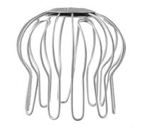 Glomc Silver Gutter Guard Strainer Rain Pipe Cap Galvanized Iron Wire For Roof Floor Balcony Drain System Leaf Debris Filter 60-120Mm(50-70mm)