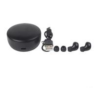 Glomc SK26 BT 5.4 Wireless Earbuds, Ultra Small Mini- In-Ear Headphones, For Sleeping Sport IPX5 Waterproof HD Voice HiFi Sound Touch Control, 4H Playtime(Black)