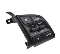 Glomc Steering Wheel Cruise Remote Control Switch Abs Black Replacement For For Hyundai For Tucson 2015-2019 Oem 96720-D3200-4X