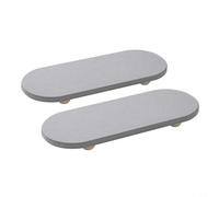 Glomc Stone Drying Mat Kitchen Stone Faucet Mat Counter Super Absorbent Diatomaceous Earth Mat Heat Resistant (gray)