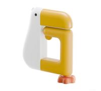 Glomc Thinking Duck School Bag Hook No Drill Desk Side Hanger for Backpacks Jackets Hats - ABS TPR Black 7cm(White)