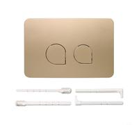 Glomc Toilet Dual Flush Button Plate For Geberit UP300 UP320 And Sigma-all Series, 246X146mm Replacement Cover Kit With Minimalist Design For Bathroom Cistern(Matte gold)