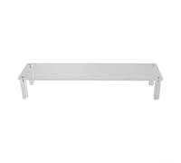 Glomc Transparent Acrylic Display Stand 3 Layers for Figurines Cosmetics Nail Polish - Clear Shelf Riser 30x20x15cm(Single layer 30cm)