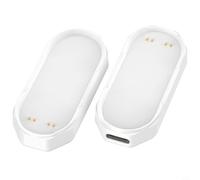 Glomc USB C Charger Adapter for PLAUD for Notepin Ai, Compact Charging Dock Station with 5V 1A Output, Portable ABS Power Supply for Smart Recorder(White)