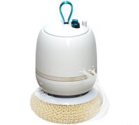 Glomc Usb Powered Electric Dishwashing Ball With Automatic Soap Dispensing And 360-Degree Cleaning, Silicone And Hive Fiber, Rechargeable Wireless Scrubber For Kitchen(Golden)