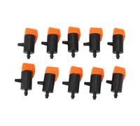 Glomora 10 Pcs Irrigation Drippers, 0 To 200L Drip Emitters Micro Spray Water Irrigation Sprinkler Drip Watering System Parts Garden Irrigation Drippers for Watering System