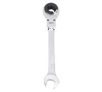 Glomora 13mm Open End Wrench 180° Adjustable 72 Tooth Ratchet Flexible Head Wrench for Fuel Brake Line Air Conditioning Pipe Nuts