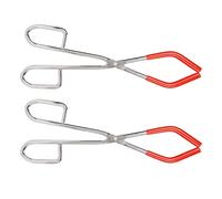 Glomora 2Pcs Beaker Tongs, Crucible Forceps Clamp, Lab Flask Beaker Clip Chemistry Clamp Accessory Stainless Steel Lab Clip Tool for Office Chemical Plants(Maximum Opening 16cm/6.4in)