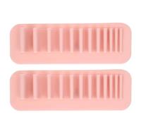 Glomora 2pcs Makeup Brush Drying Rack Makeup Brush Storage Holder Silicone Cosmetic Brush Drying Rack Wall Mounted Toothbrush Storage Rack Organizer