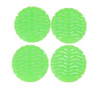 Glomora 4 - Pack Urinal Screen Deodorizer - Wave Design Anti - Splash Urinal Mats for Toilets and Bathrooms