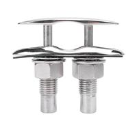 Glomora 5 Inch Pull Up Boat Cleat, 316 Stainless Steel Retractable Flush Mount Dock Cleat with Protective Cover for RV Yacht Speedboat