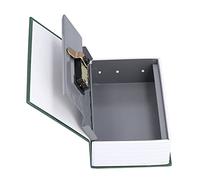 Glomora 7.1x4.6x2.2in Book Safe Box, Combination Lock Portable Dictionary Diversion Money Box Simulation Book Shaped Money Safe For Storing Money Cash Passport Jewelry Key (Green Model)