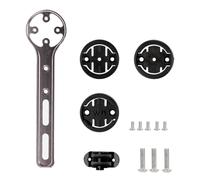 Glomora Bike Computer Mount Handlebar Bracket,Multi Function Cycling Accessory for Mountain Road Bikes Professional Lightweight Durable CNC Machined 14.3x3.7x0.58cm