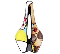 Glomora Bike Seat Cushion Saddle Seat Hollow Breathable PU Microfiber Leather 120kg Bearing for Mountain Road Bicycle (Type A)